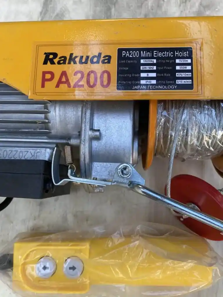 TỜI ĐIỆN TREO PA200-40M TẢI TRỌNG 70-140KG