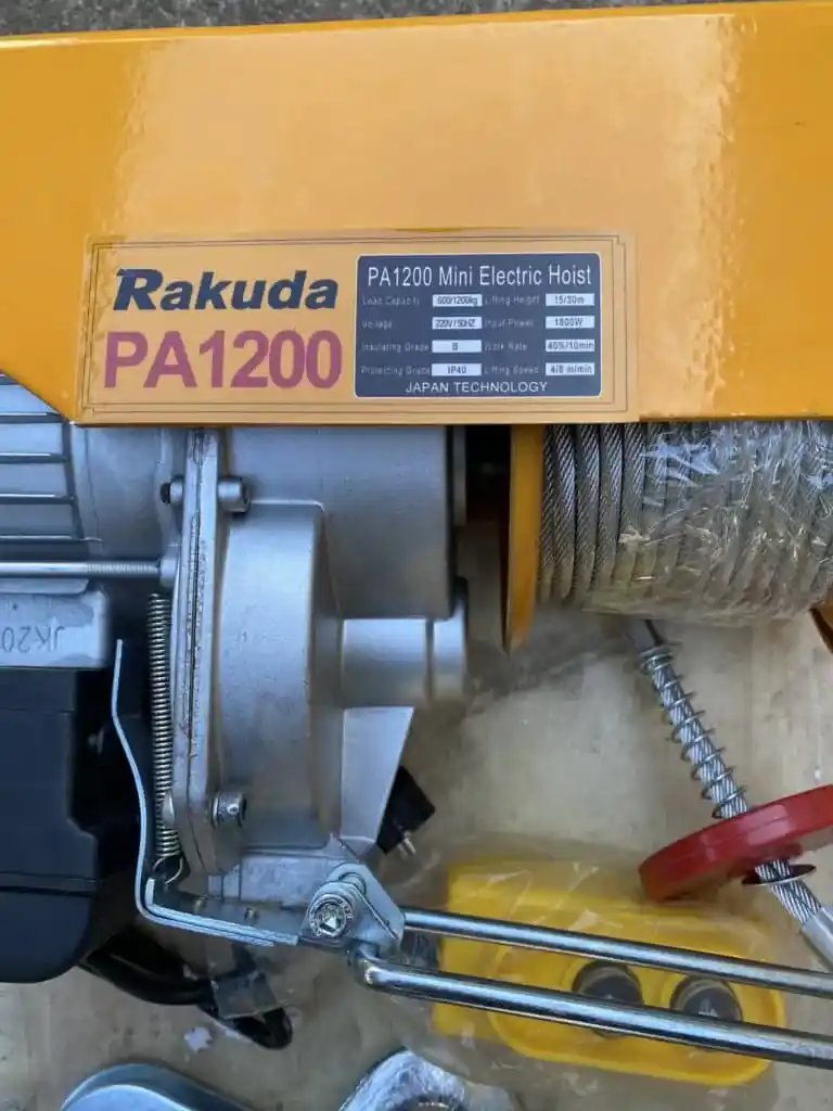 TỜI ĐIỆN TREO PA1200-12M TẢI TRỌNG 420-840KG