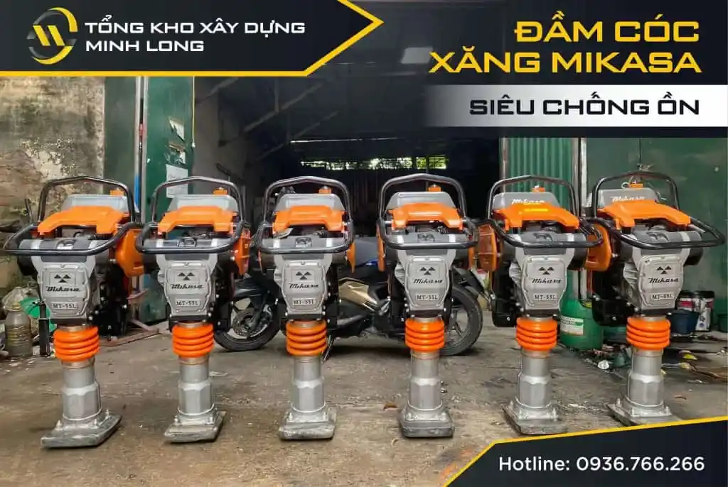 Máy Đầm Cóc Mikasa, Động Cơ Robin Chống Ồn