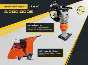 Máy Đầm Cóc, Máy Cắt Bê Tông